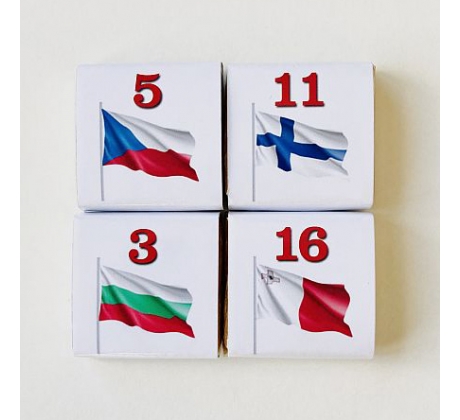 Adventný kalendár Vlajky