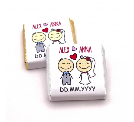 Mini čokoládky RODINKA 1